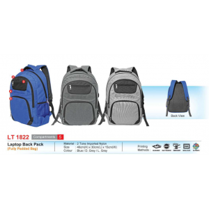 [Laptop Back Pack] Laptop Back Pack (Fully Padded Bag) - LT1822